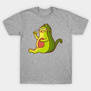 Cool Avocado Cat T-Shirt